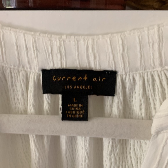 Anthropologie Current Air Rafia Plisse Top - Picture 2 of 7